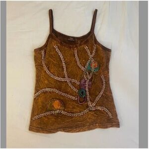 Sewn Hippie Floral Hipster Flower Rose Embroidered Boho Peasant Farm Blouse Top